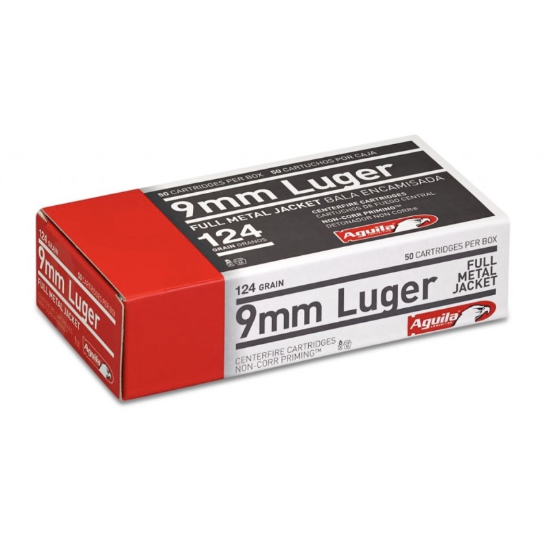 Aguila 9 mm Luger FMJ 124gr