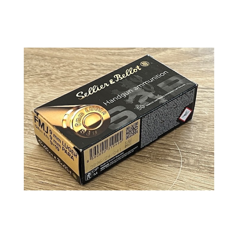 SELLIER & BELLOT 9x19 mm Luger FMJ 124gr