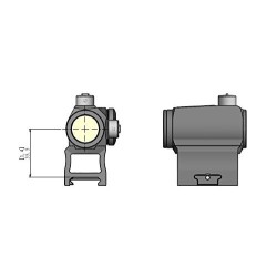 Montáž 1,4" Absolute co-witness