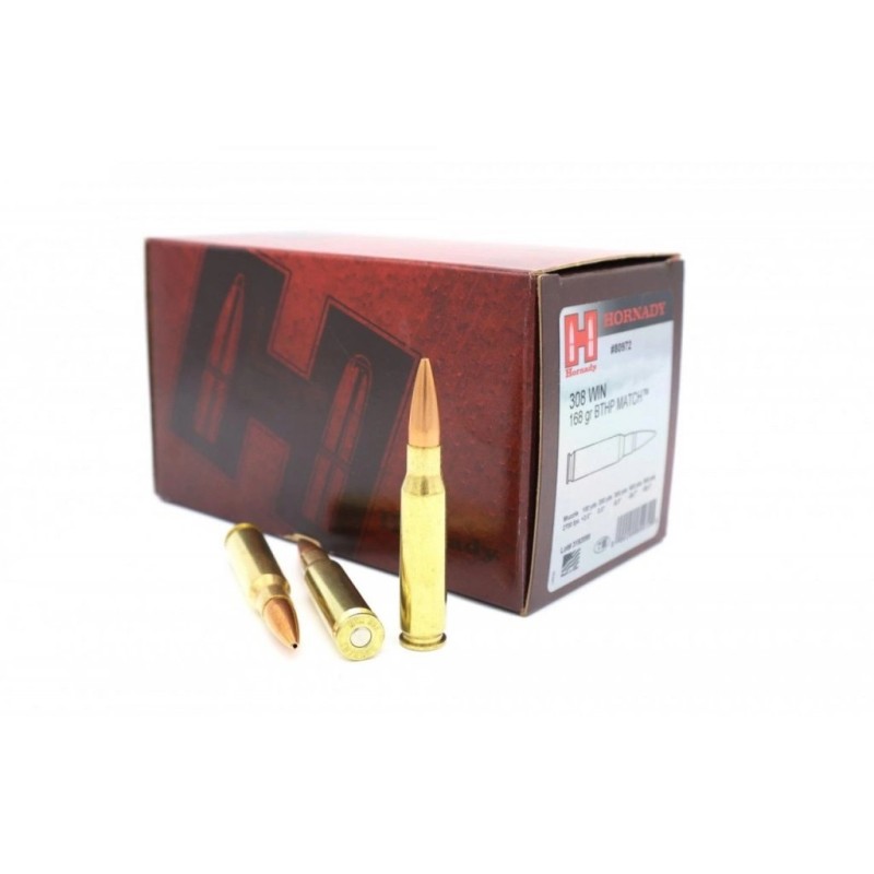 Hornady Match .308 WIN, 168gr (10,8g), HPBT, 50ks